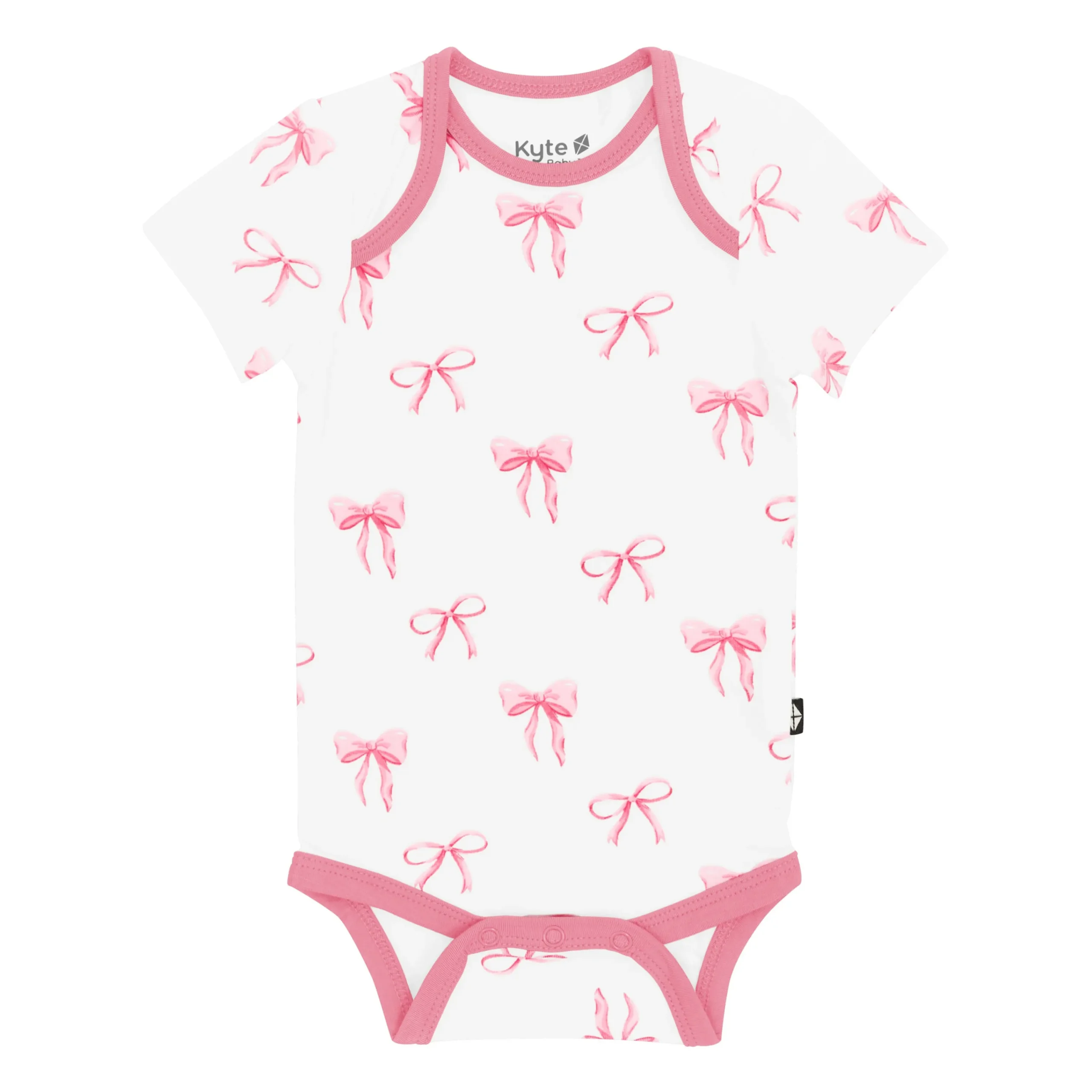 Kyte Baby Bodysuit in Bow Hot