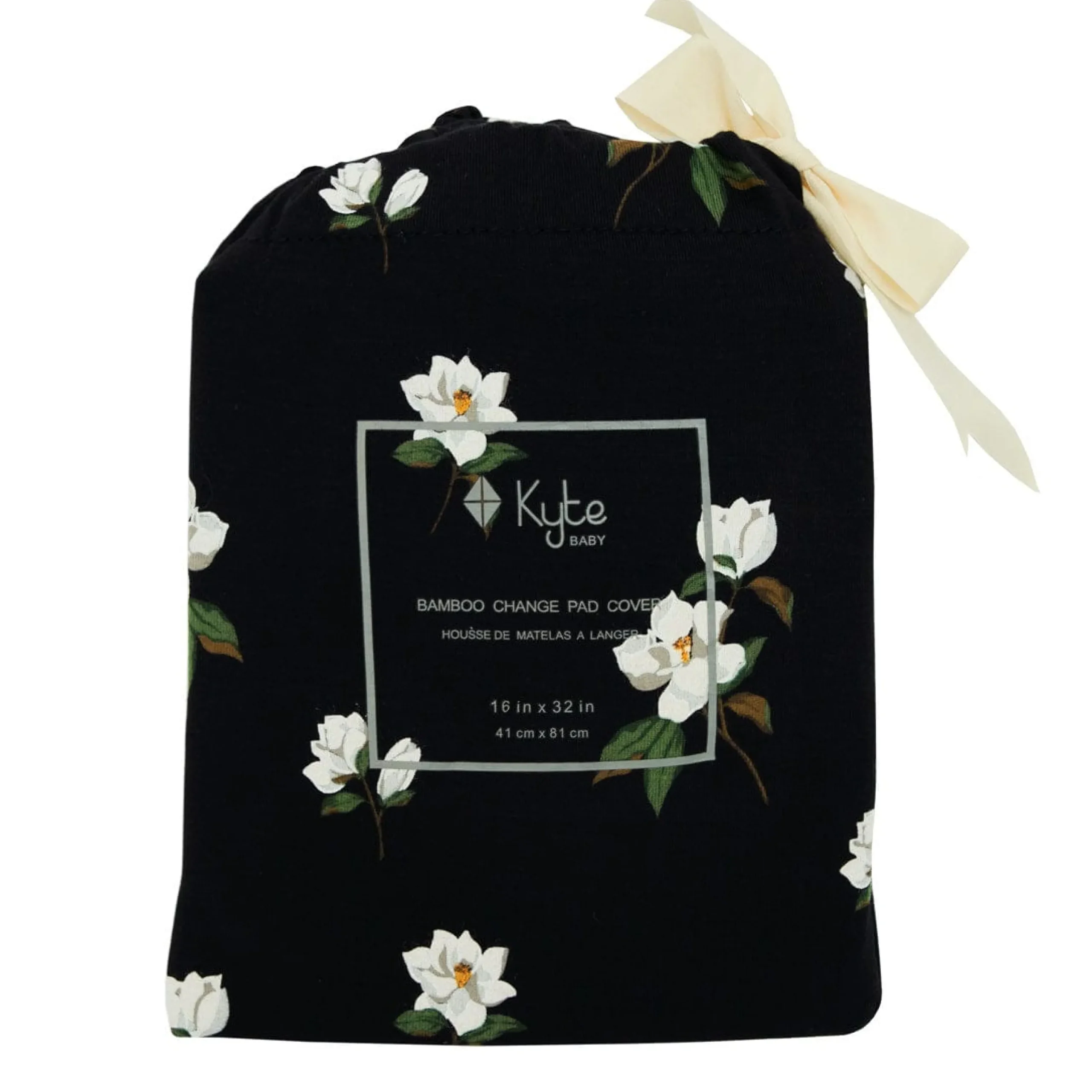 Kyte Baby Change Pad Cover in Small Midnight Magnolia Outlet