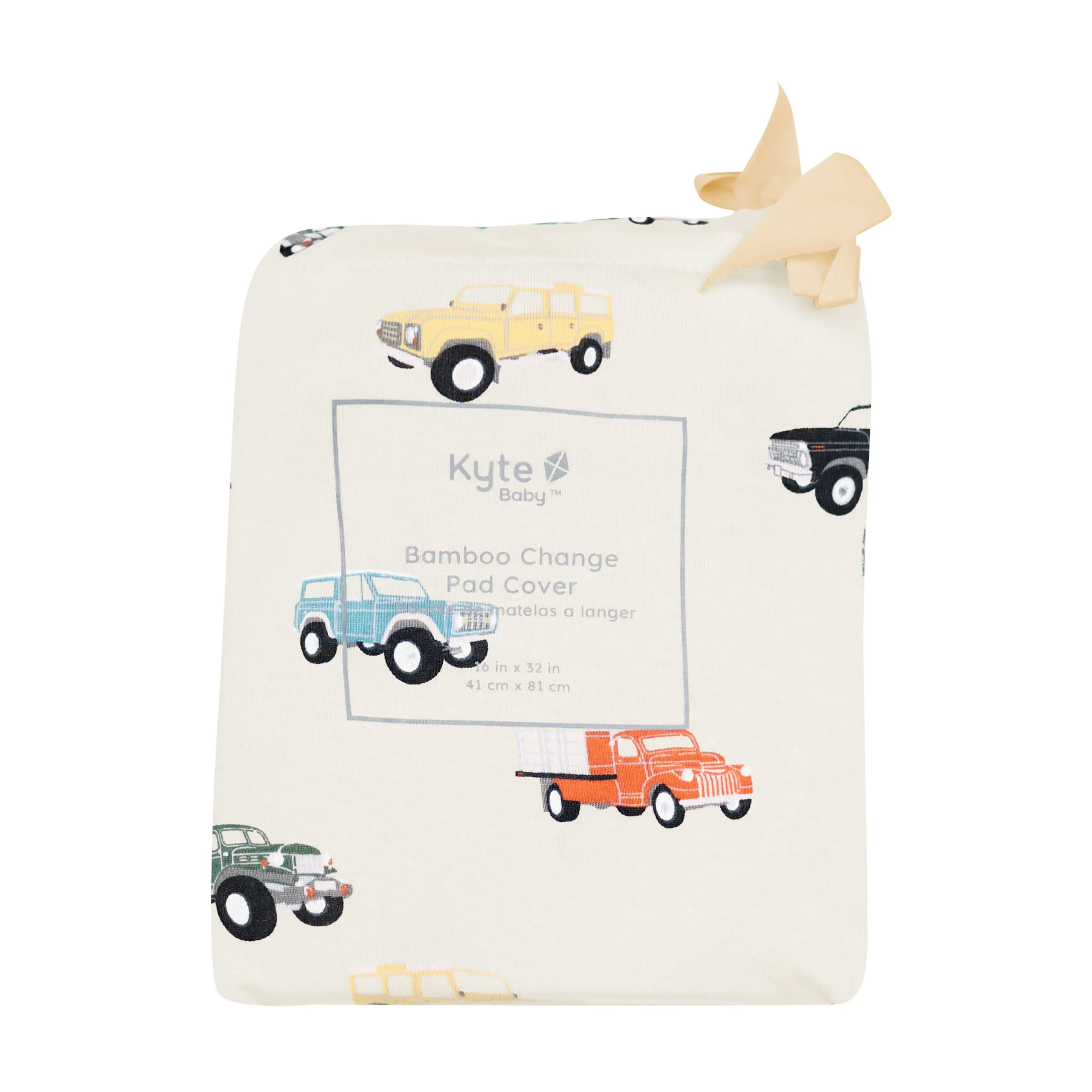 Kyte Baby Change Pad Cover in Vintage Truck Best