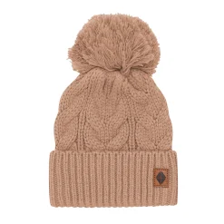 Kyte Baby Chunky Cable Knit Beanie in Latte