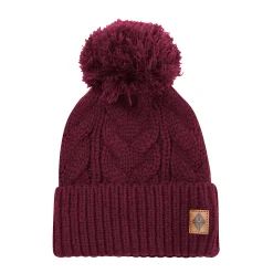 Kyte Baby Chunky Cable Knit Beanie in Burgundy Online