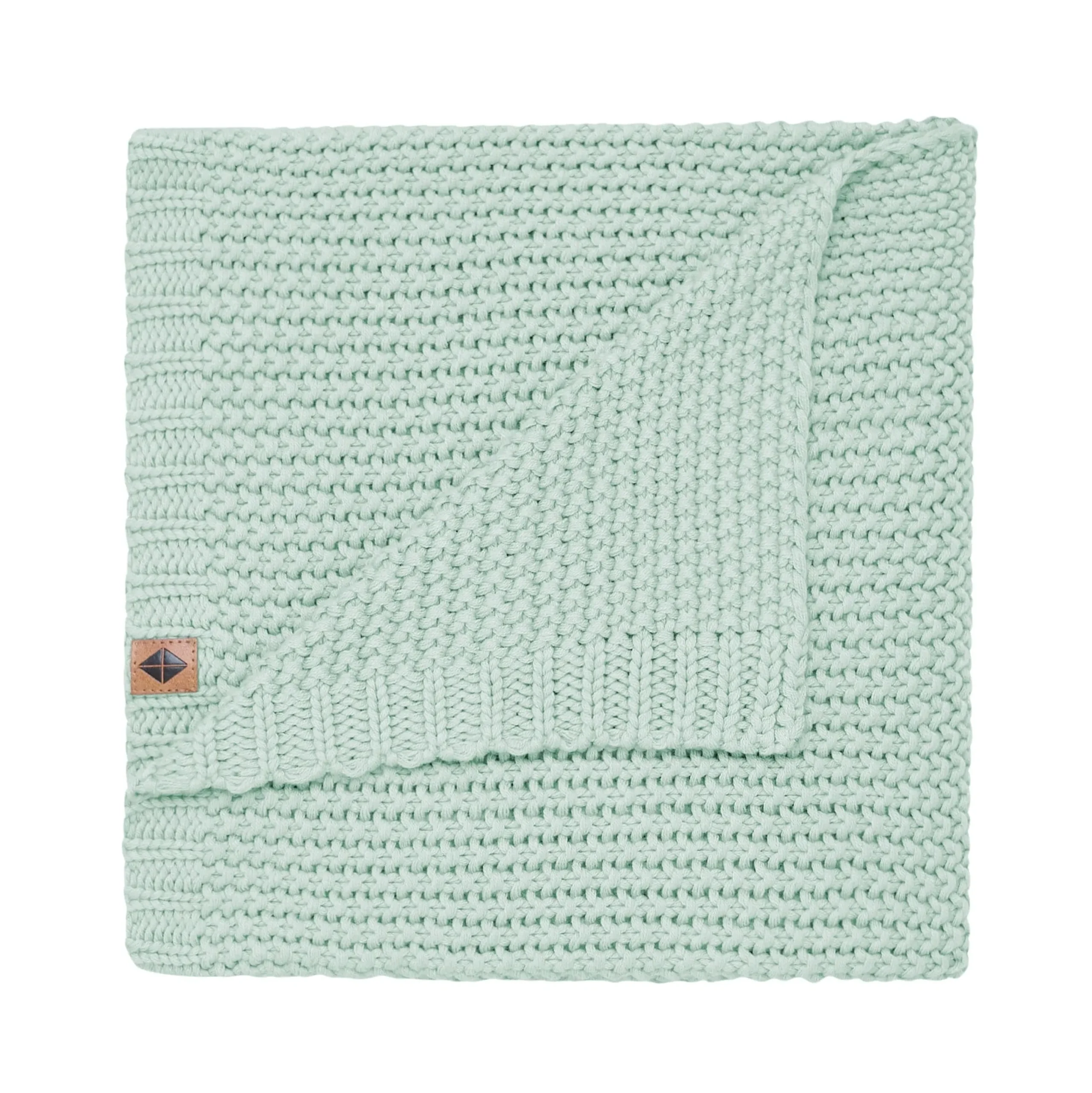 Kyte Baby Chunky Knit Baby Blanket in Sage Best