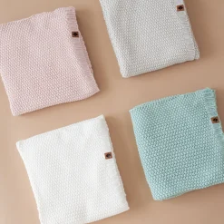 Kyte Baby Chunky Knit Baby Blanket in Sage Best
