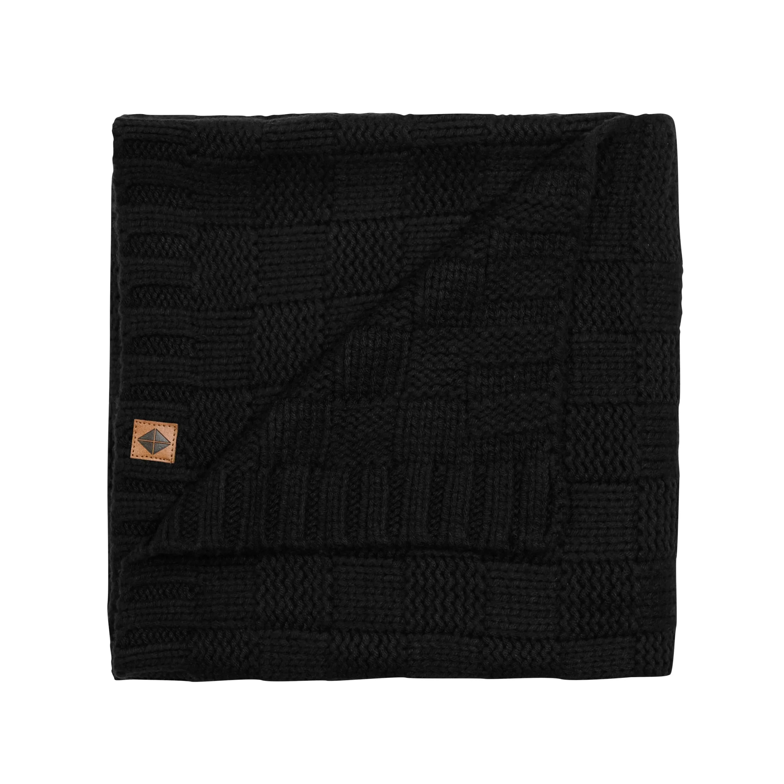 Kyte Baby Chunky Knit Basket Weave Baby Blanket in Midnight Online