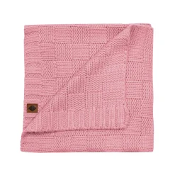 Kyte Baby Chunky Knit Basket Weave Baby Blanket in Apple Blossom New