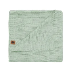 Kyte Baby Chunky Knit Basket Weave Baby Blanket in Thyme