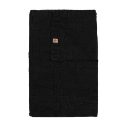 Kyte Baby Chunky Knit Basket Weave Toddler Blanket in Midnight Sale