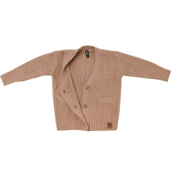 Kyte Baby Chunky Knit Oversized Cardigan in Latte Outlet