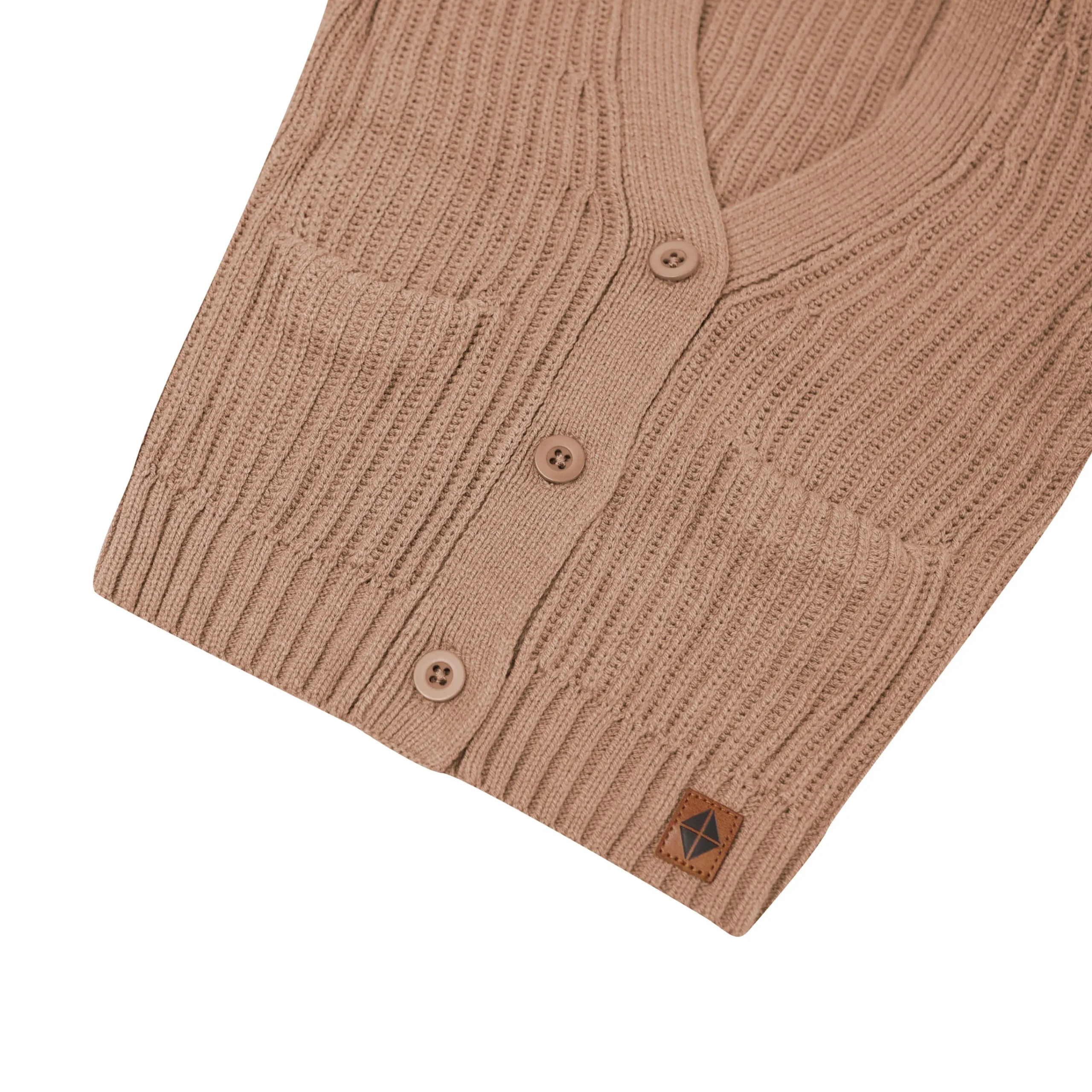Kyte Baby Chunky Knit Oversized Cardigan in Latte Outlet