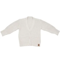 Kyte Baby Chunky Knit Oversized Cardigan in Oat Outlet