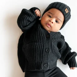 Kyte Baby Chunky Knit Oversized Cardigan in Midnight Sale