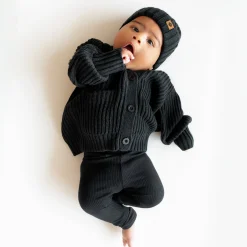 Kyte Baby Chunky Knit Oversized Cardigan in Midnight Sale