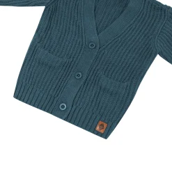 Kyte Baby Chunky Knit Oversized Cardigan in Atlantic Hot