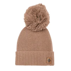 Kyte Baby Chunky Knit Pom Beanie in Latte Best