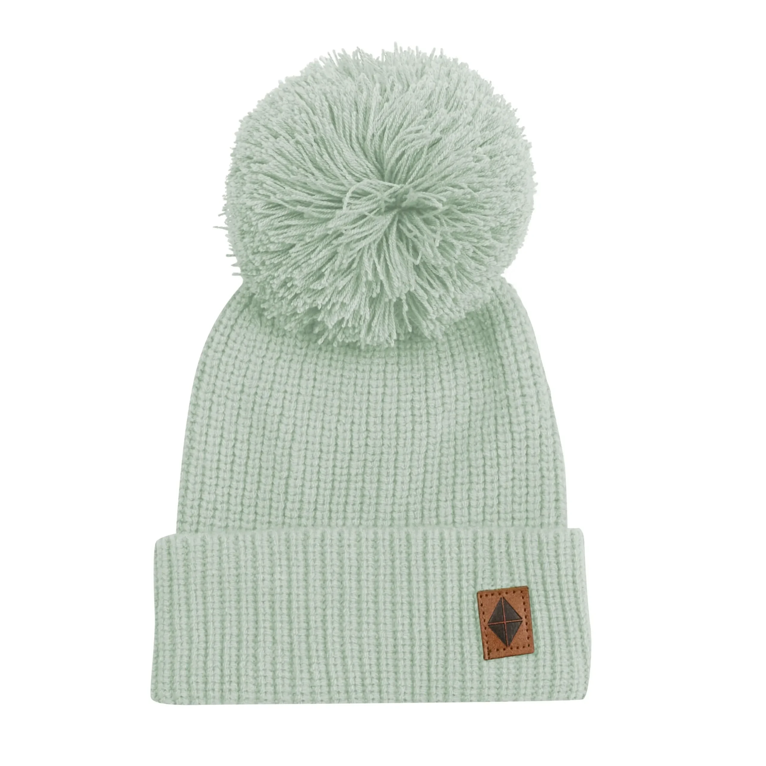Kyte Baby Chunky Knit Pom Beanie in Thyme
