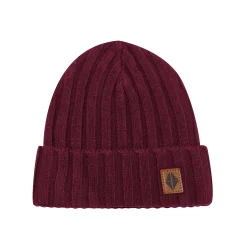 Kyte Baby Chunky Knit Ribbed Beanie in Burgundy Discount
