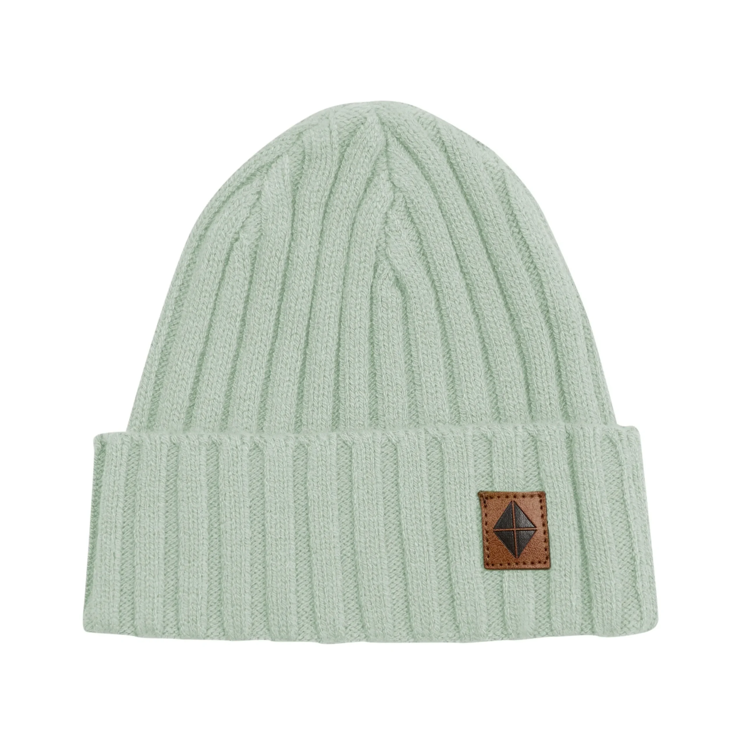 Kyte Baby Chunky Knit Ribbed Beanie in Thyme Hot