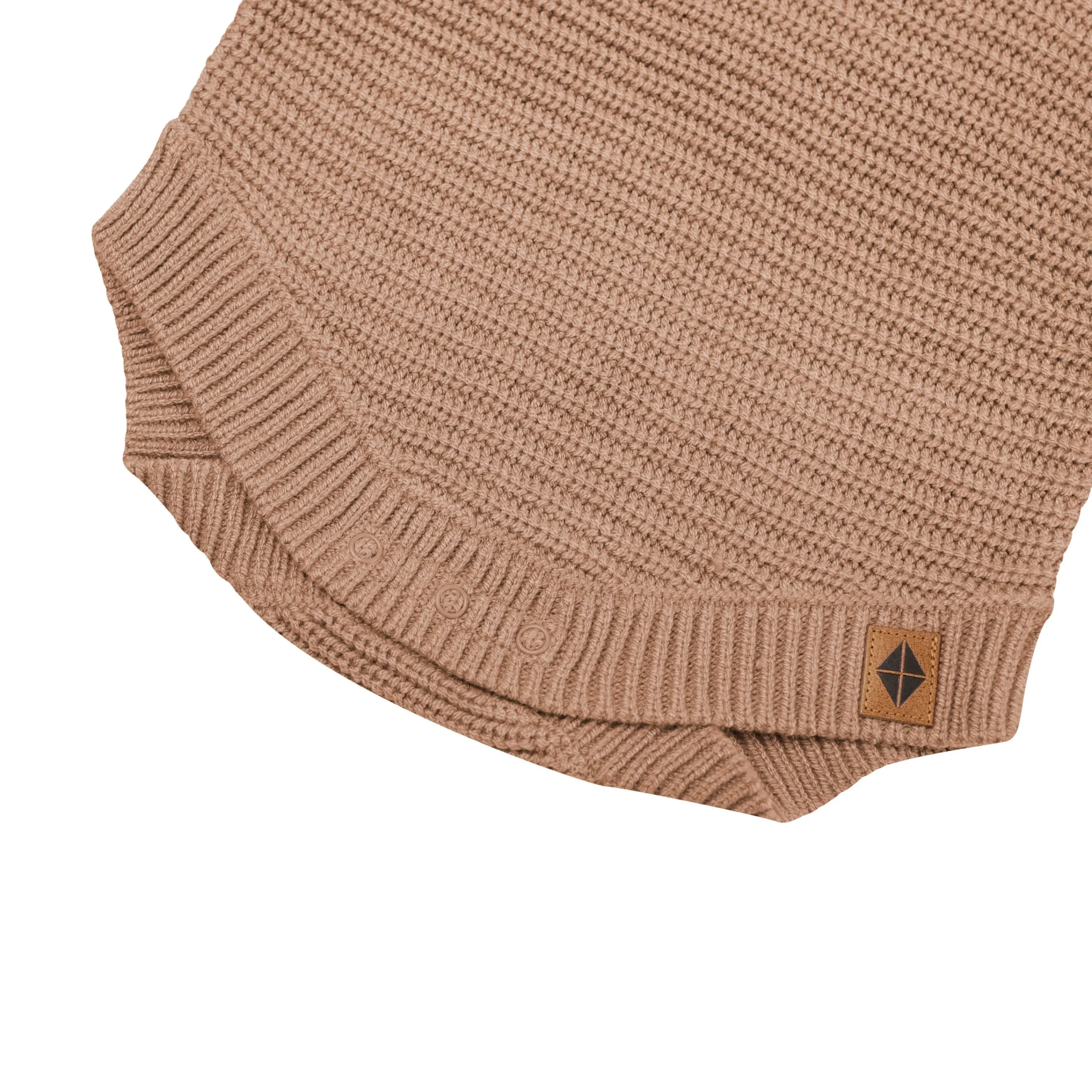 Kyte Baby Chunky Knit Romper in Latte New