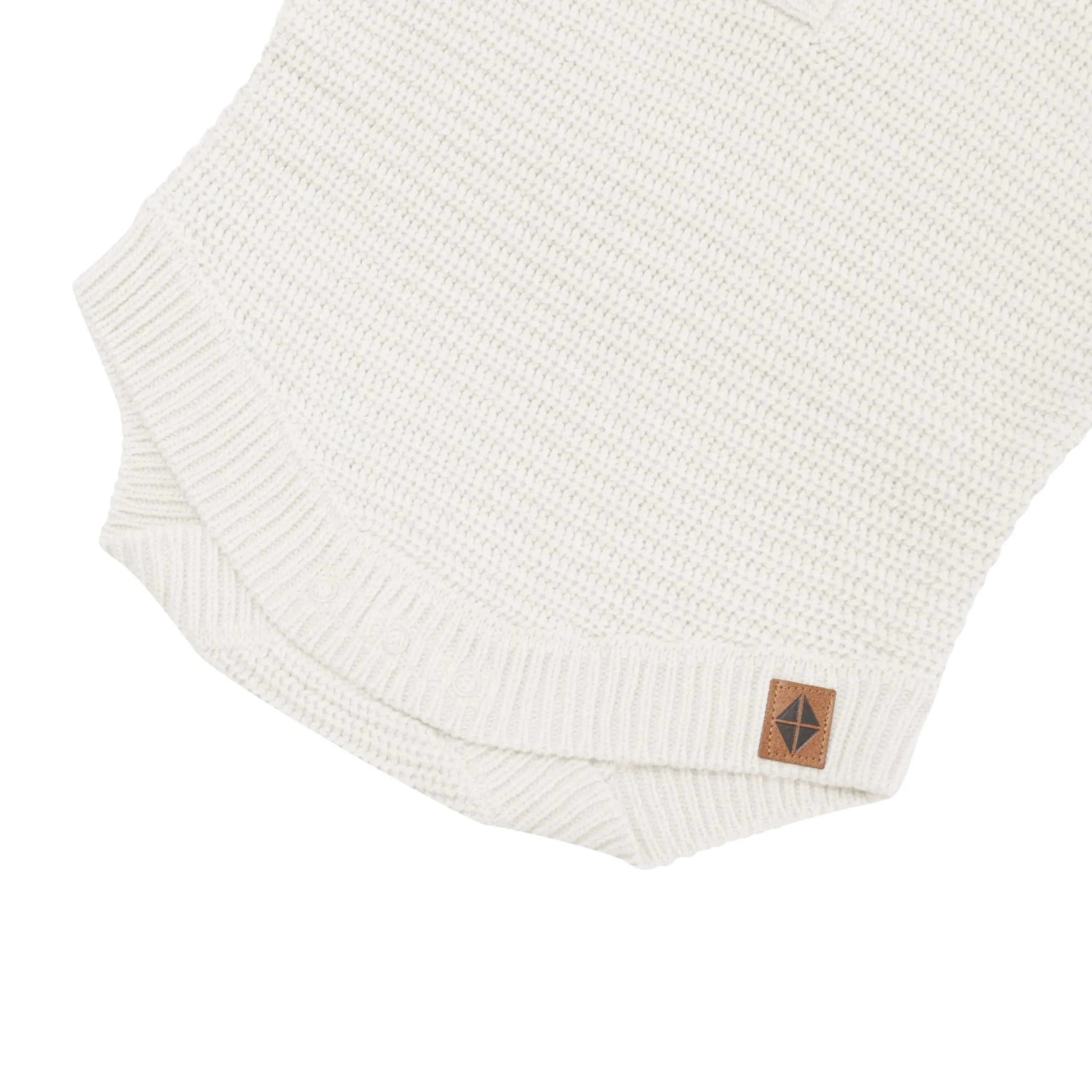Kyte Baby Chunky Knit Romper in Oat
