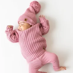 Kyte Baby Chunky Knit Sweater in Apple Blossom Discount