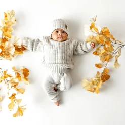 Kyte Baby Chunky Knit Sweater in Oat Best