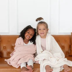 Kyte Baby Chunky Knit Toddler Blanket in Blush Online