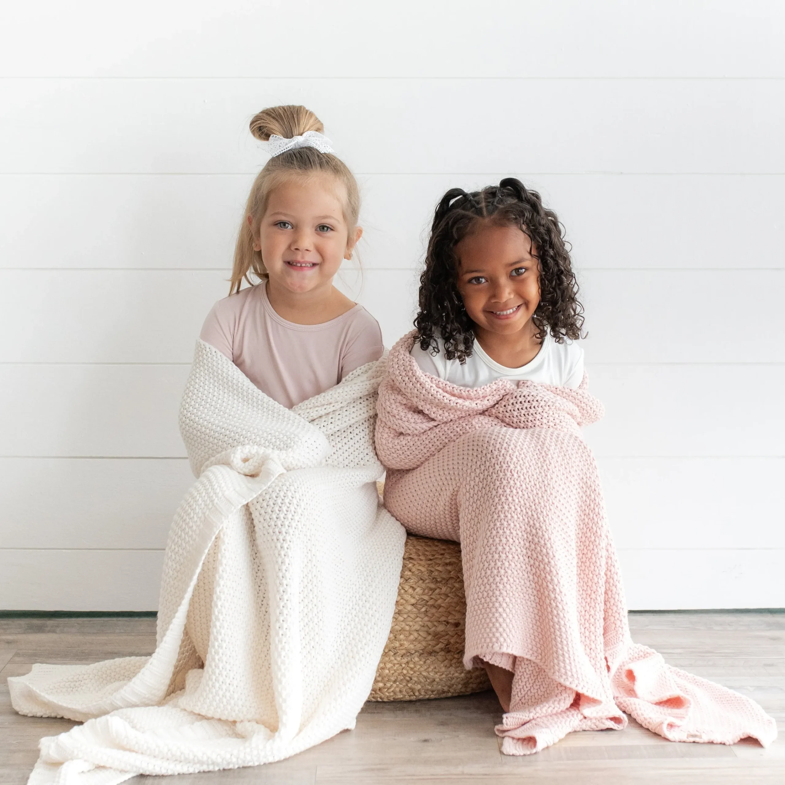 Kyte Baby Chunky Knit Toddler Blanket in Cloud Discount