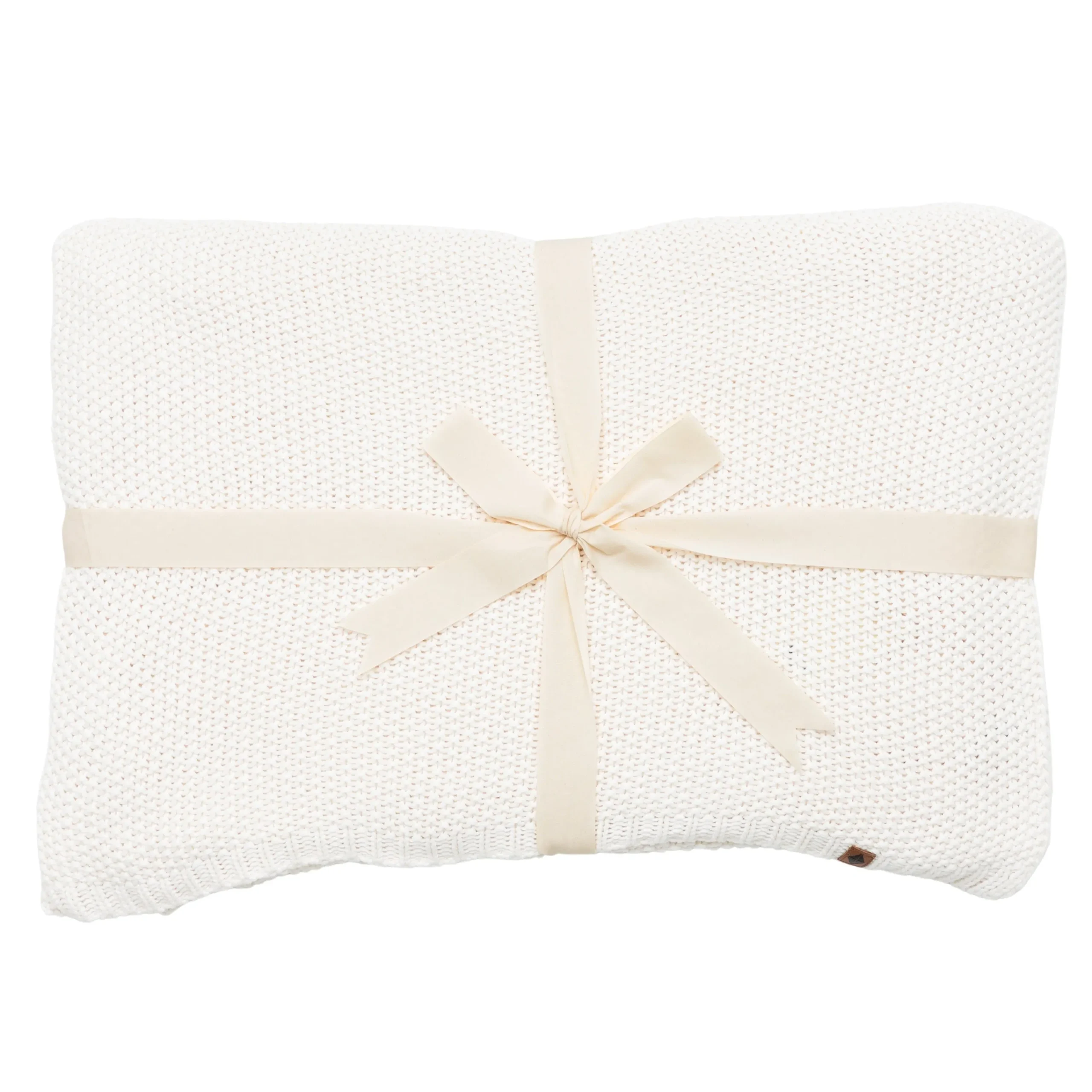Kyte Baby Chunky Knit Youth Blanket in Cloud Sale