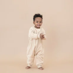Kyte Baby Cozy Playsuit in Bisque