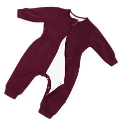 Kyte Baby Cozy Playsuit in Burgundy Online