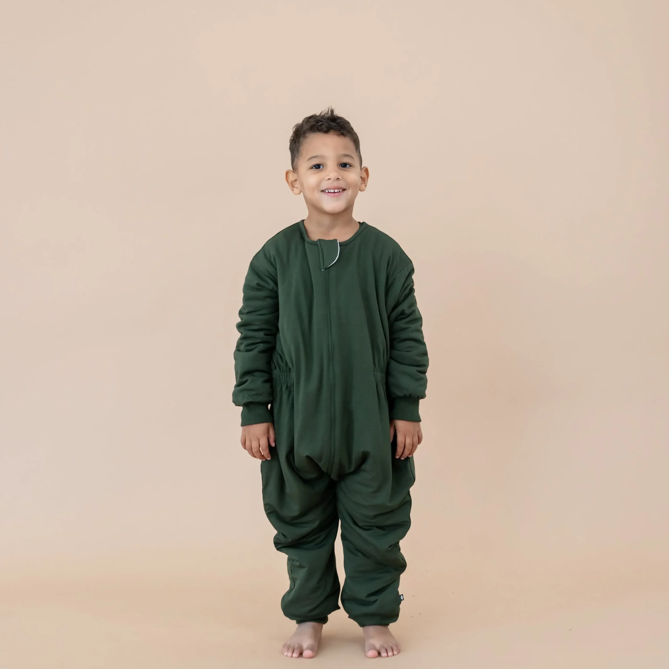 Kyte Baby Cozy Playsuit in Fir Best