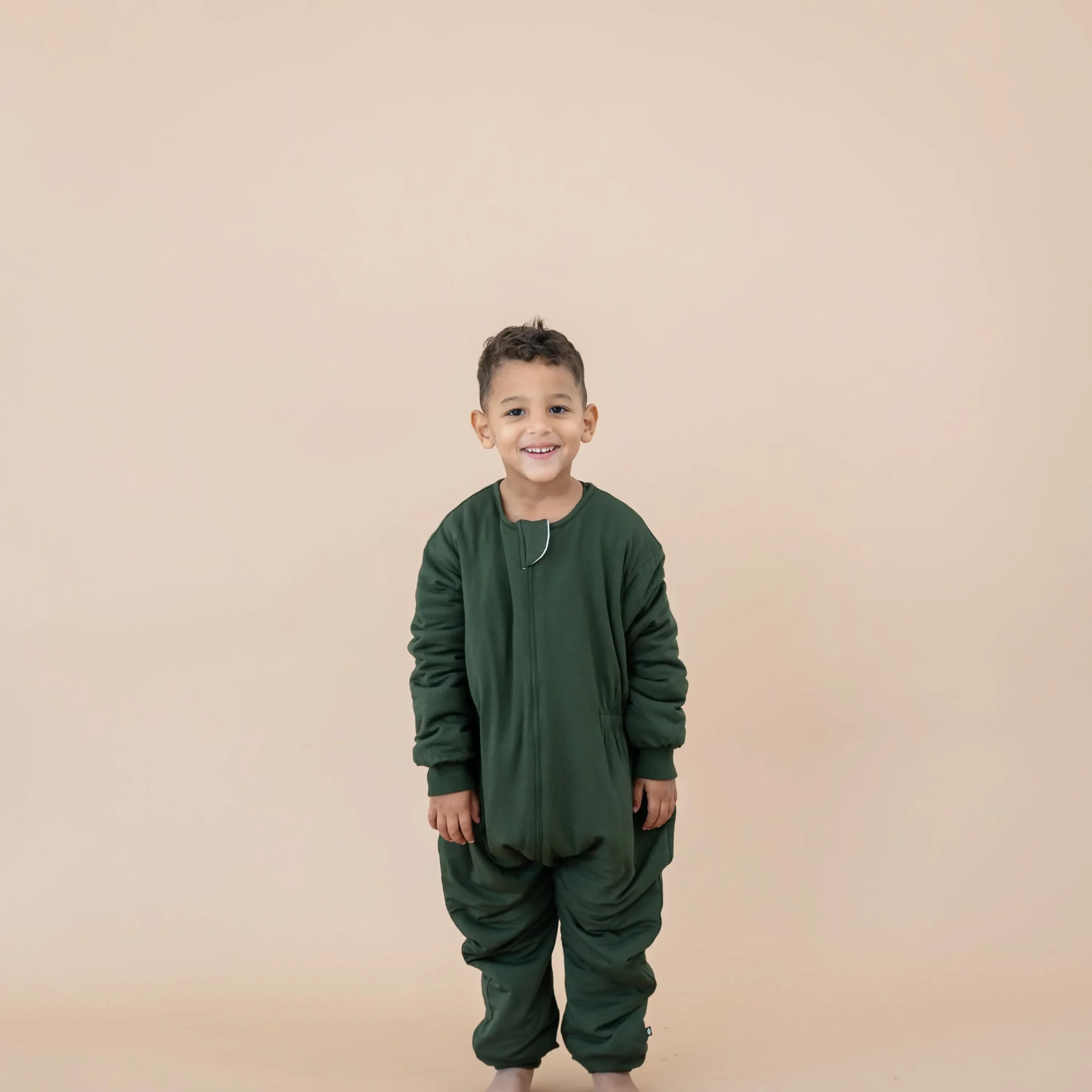 Kyte Baby Cozy Playsuit in Fir Best