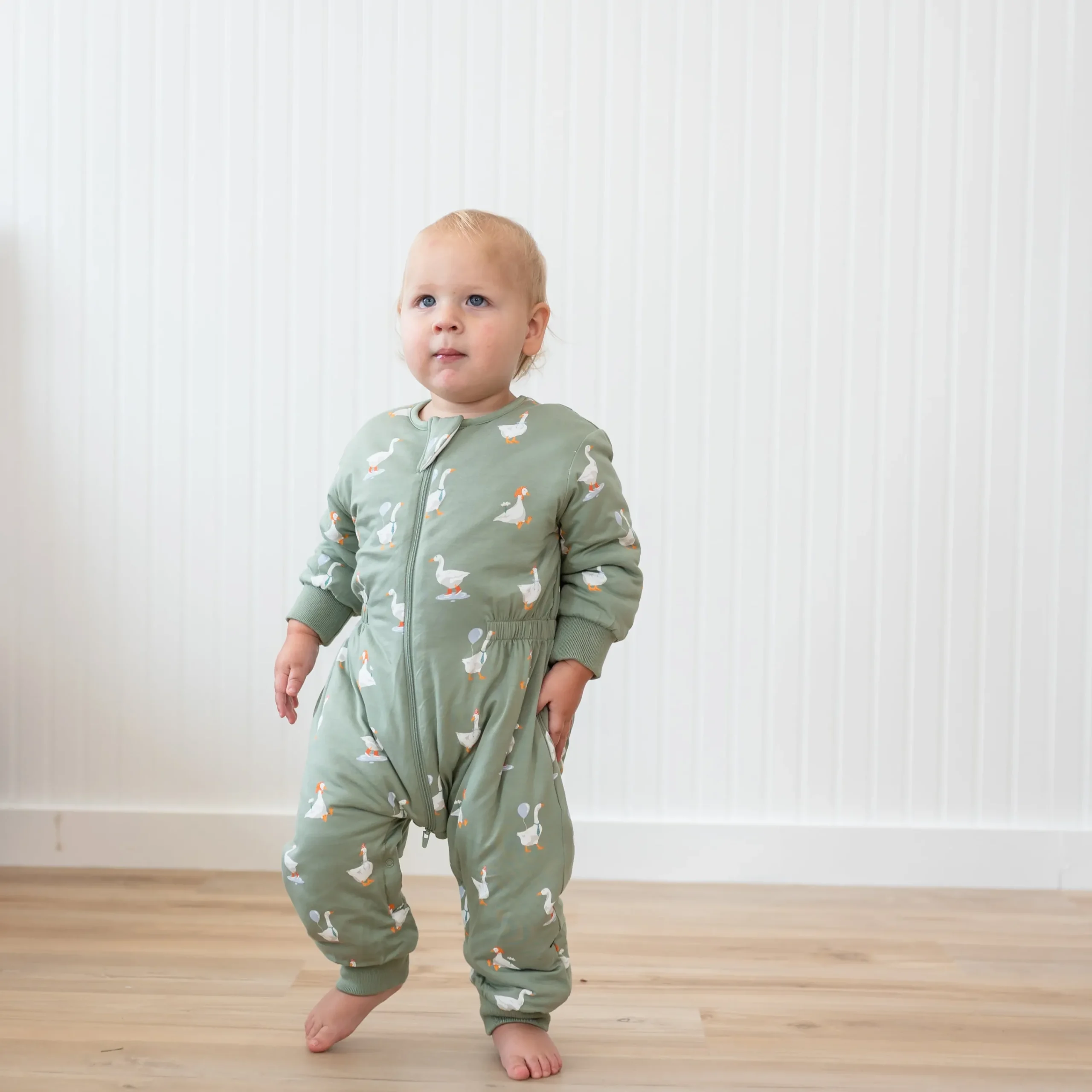 Kyte Baby Cozy Playsuit in Silly Goose Online