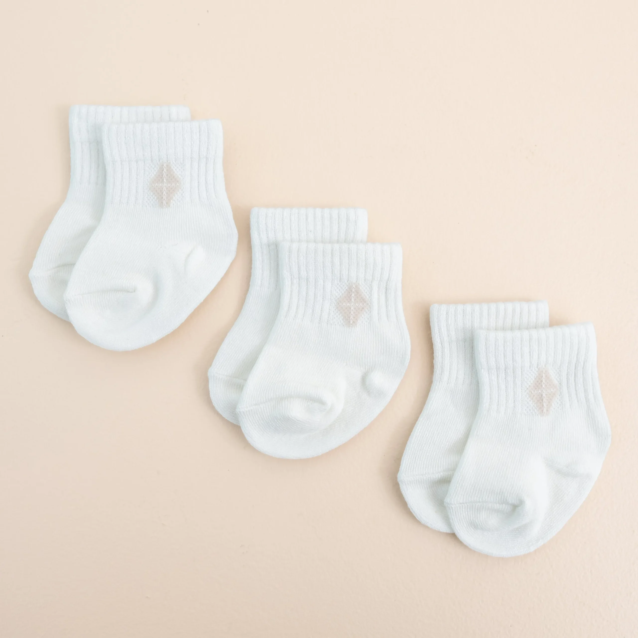 Kyte Baby Crew Socks Combo 3-Pack in Cloud
