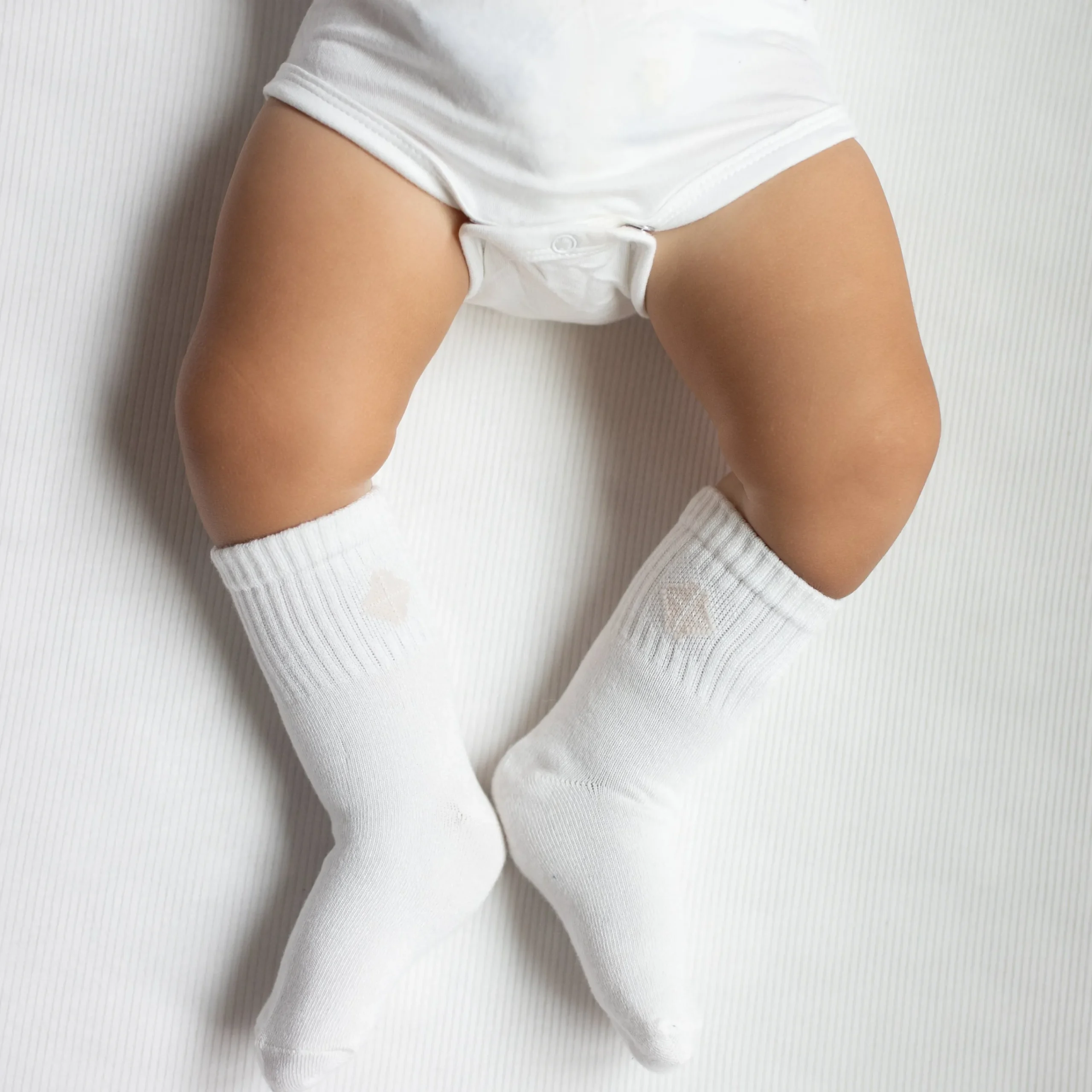 Kyte Baby Crew Socks Combo 3-Pack in Pastel Pastel: Oat/Cloud/Blush Outlet