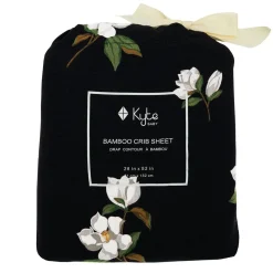Kyte Baby Crib Sheet in Big Midnight Magnolia New