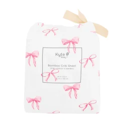 Kyte Baby Crib Sheet in Bow Outlet