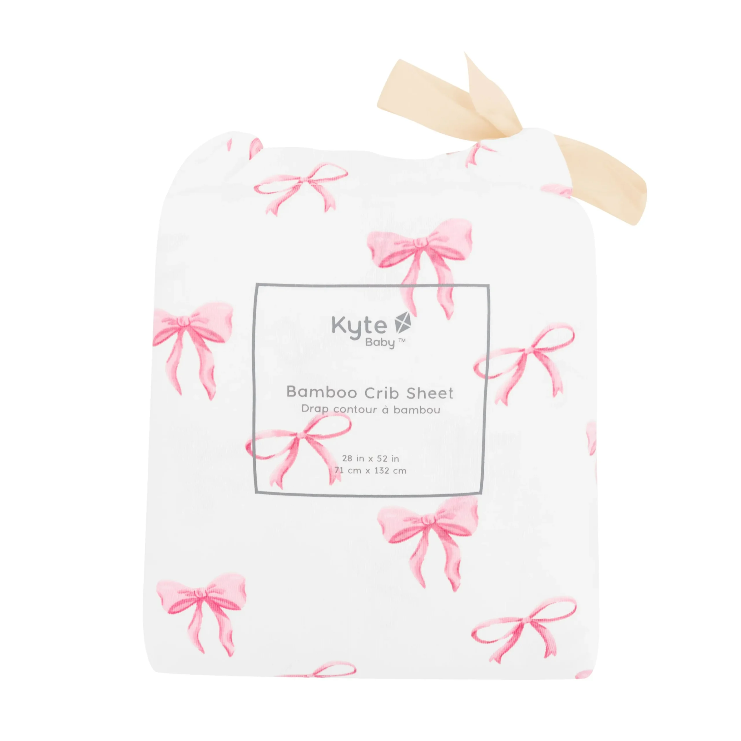 Kyte Baby Crib Sheet in Bow Outlet