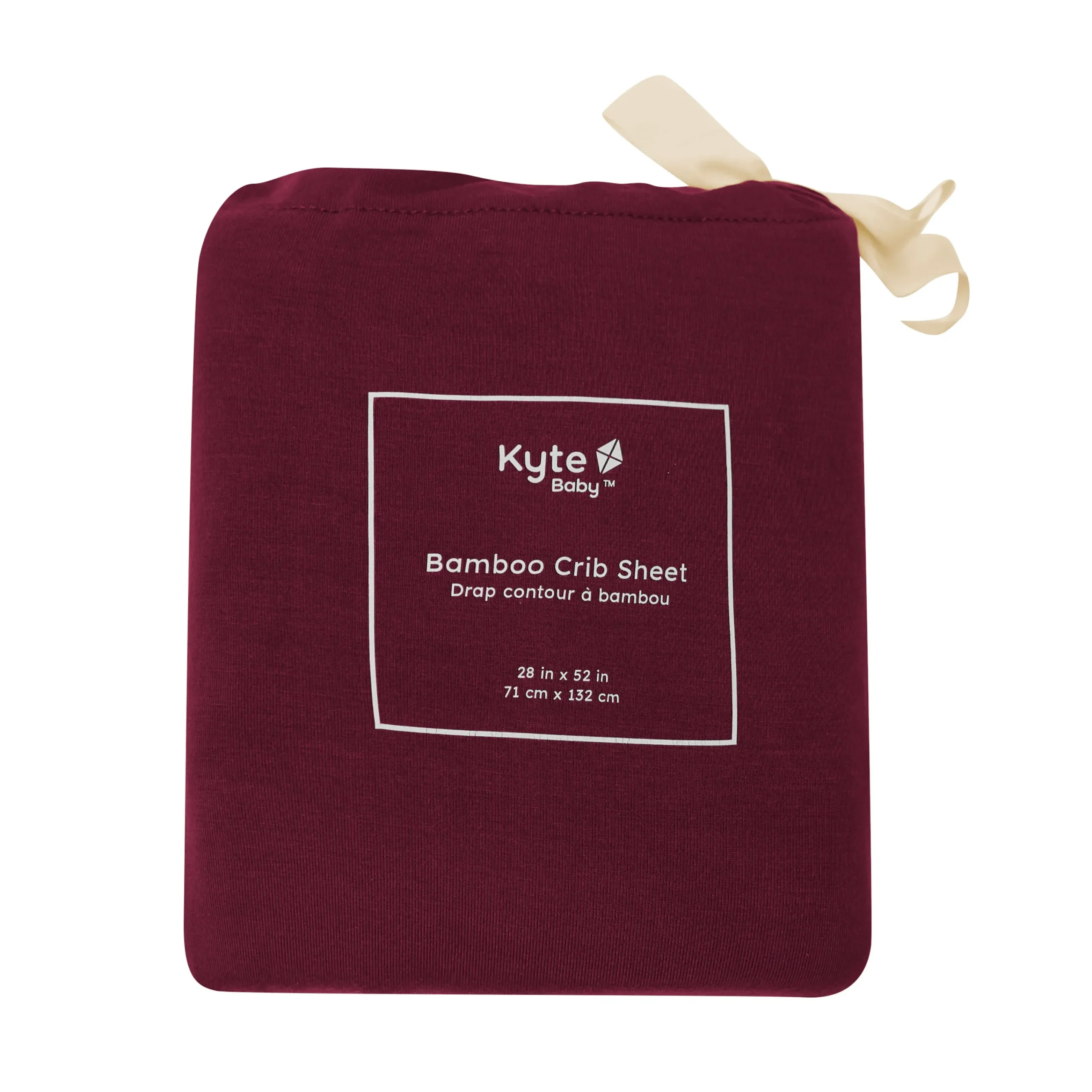 Kyte Baby Crib Sheet in Burgundy Discount