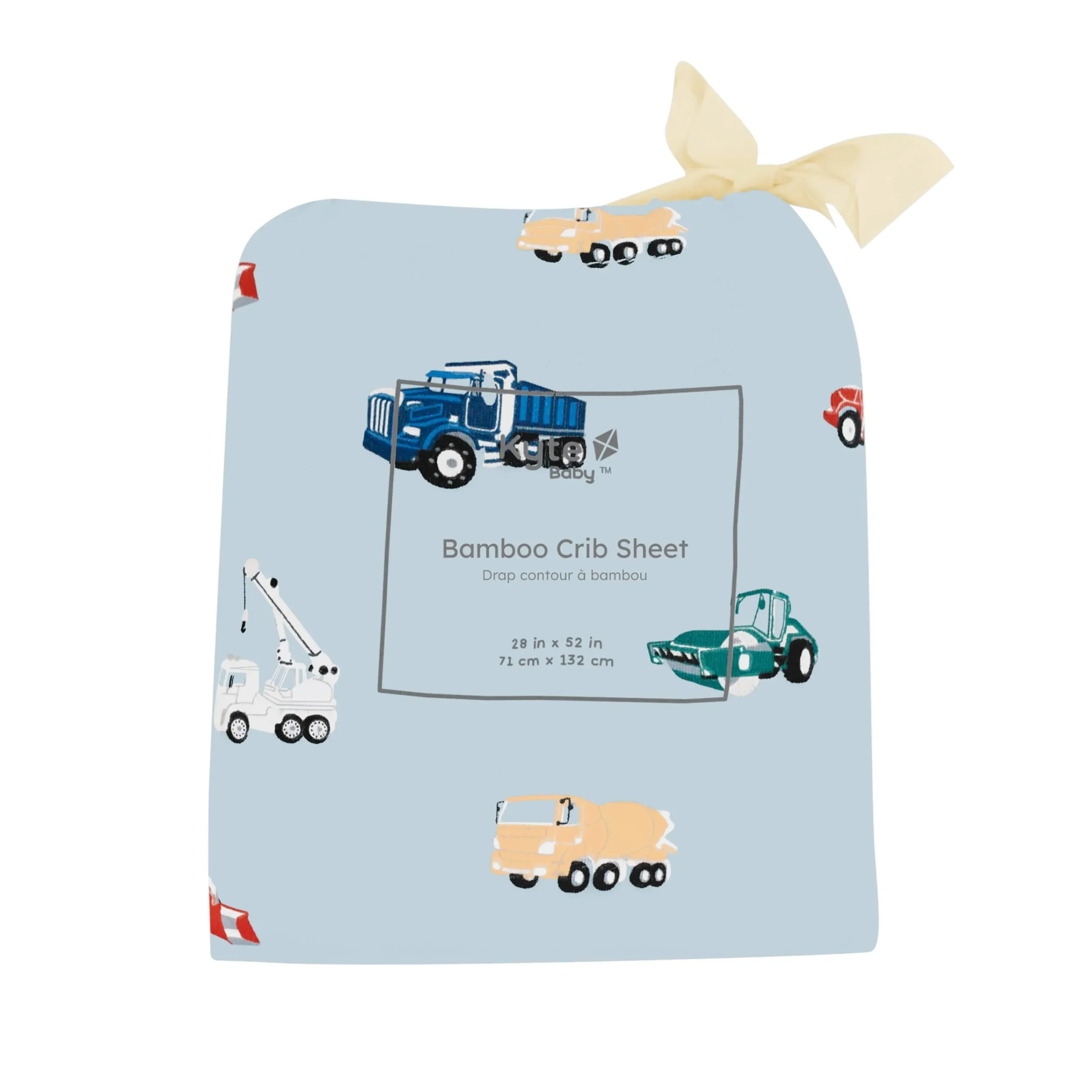 Kyte Baby Crib Sheet in Construction