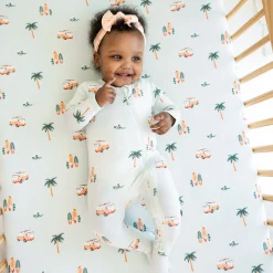 Kyte Baby Crib Sheet in Dew Surf Sale