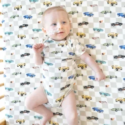 Kyte Baby Crib Sheet in Fast and Fierce Sale