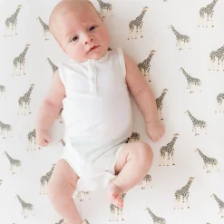Kyte Baby Crib Sheet in Giraffe Online
