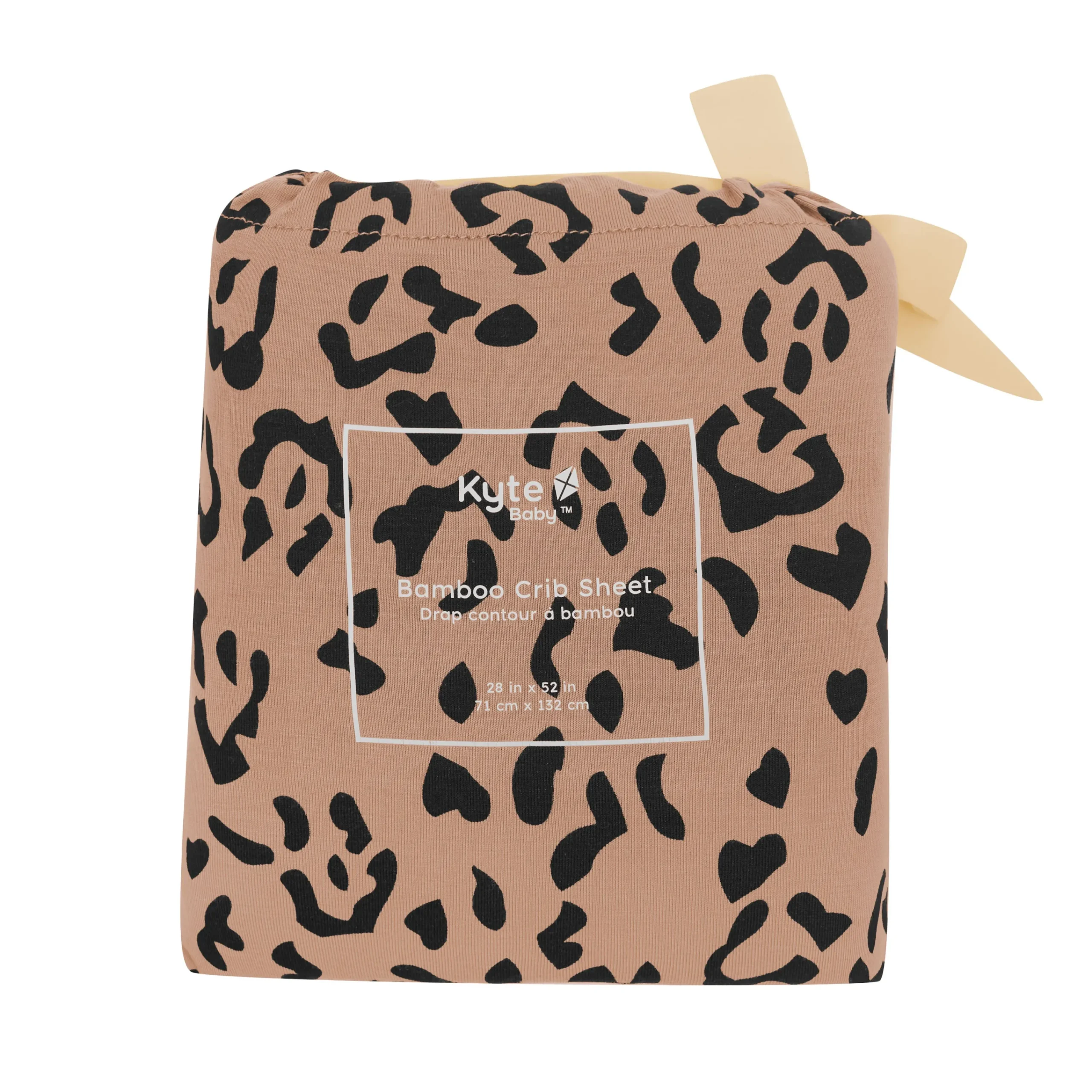 Kyte Baby Crib Sheet in Latte Leopard Hot