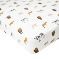 Kyte Baby Crib Sheet in Moo Online