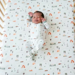 Kyte Baby Crib Sheet in Road Trip Hot