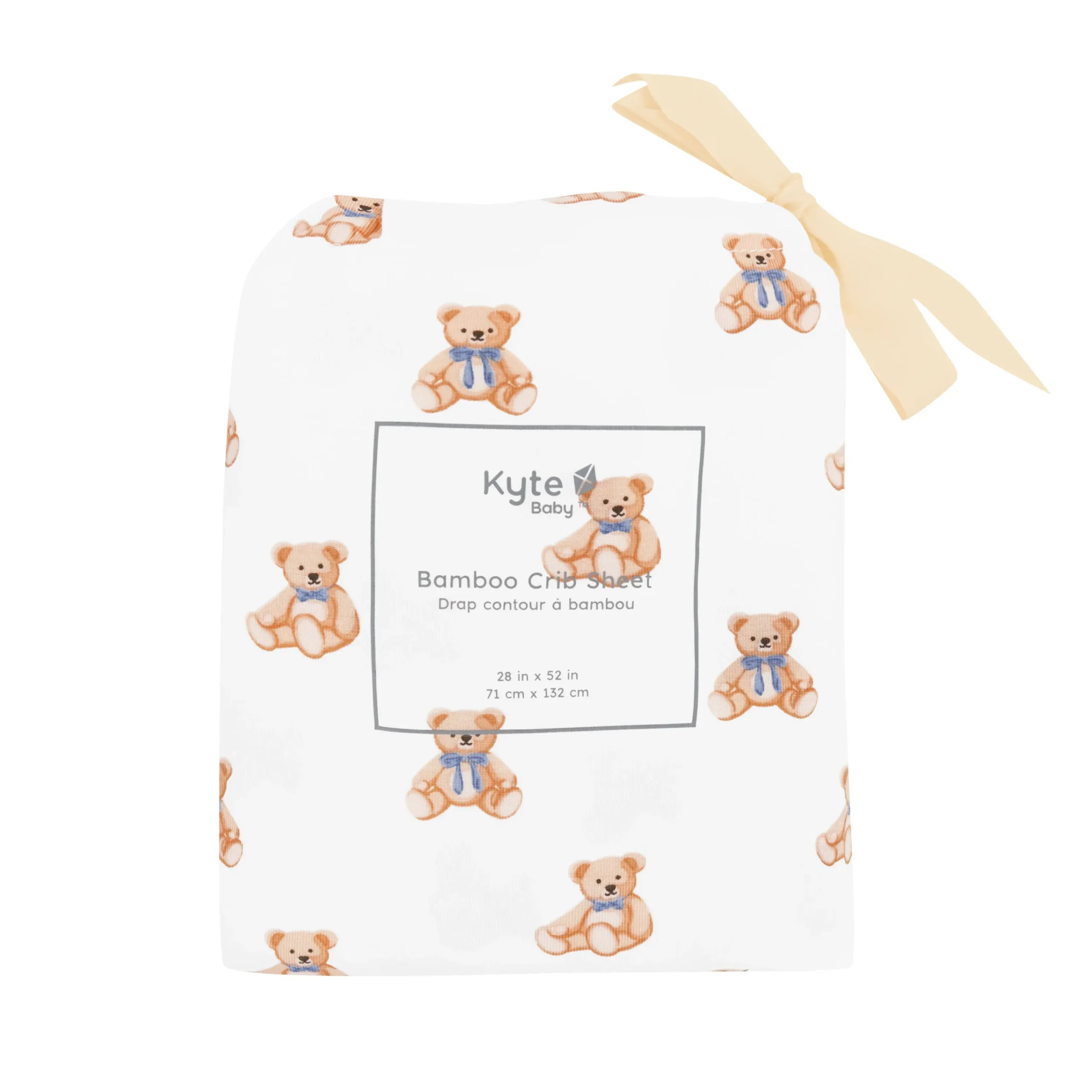 Kyte Baby Crib Sheet in Teddy Bear New