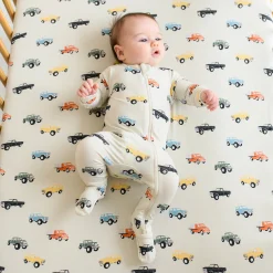 Kyte Baby Crib Sheet in Vintage Truck Sale