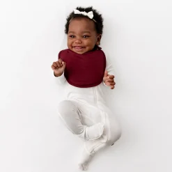 Kyte Baby Cushy Bib in Burgundy Best