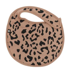 Kyte Baby Cushy Bib in Latte Leopard